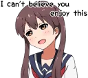 😩 emoji Sarcastic girl with pigtails Telegram sticker 16 of 80