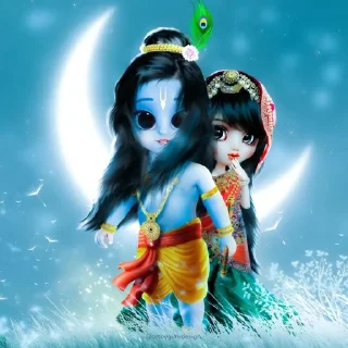 ❤️ emoji Radha Krishna❤️ @Itsunusual_16 Telegram sticker 18 of 48