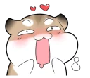 😗 emoji Pudding Hamster @tikelku Telegram sticker 11 of 41