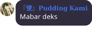 Sticker from Pudding