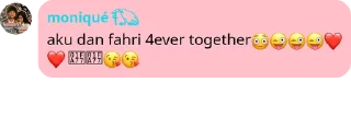 Sticker from moniq🎀fahri 4ever