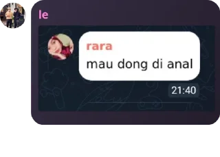 Sticker from rara anal