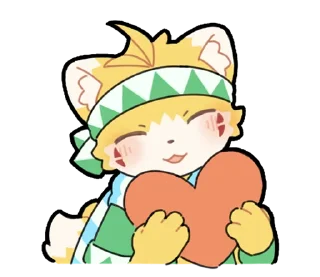 ❤️ emoji Pail The Fox 小狐狸培爾 Telegram sticker 9 of 73