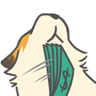 Sticker from 兔子多多狐狸亂亂的財源滾滾新年 @moe_sticker_bot