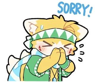 😓 emoji Pail The Fox 小狐狸培爾 Telegram sticker 7 of 73