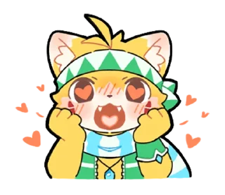 😍 emoji Pail The Fox 小狐狸培爾 Telegram sticker 6 of 73