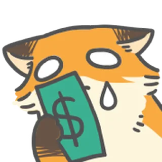 Sticker from 兔子多多狐狸亂亂的財源滾滾新年 @moe_sticker_bot