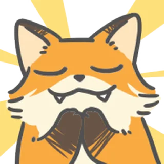 ⭐ emoji 兔子多多狐狸亂亂的財源滾滾新年 @moe_sticker_bot Telegram sticker 14 of 40