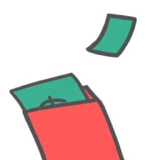 ⭐ emoji 兔子多多狐狸亂亂的財源滾滾新年 @moe_sticker_bot Telegram sticker 20 of 40