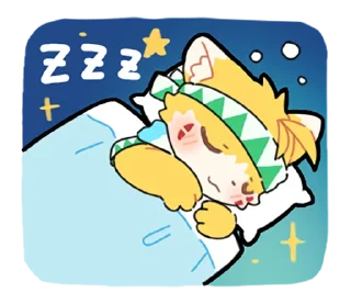 💤 emoji Pail The Fox 小狐狸培爾 Telegram sticker 13 of 73
