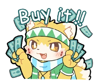 💵 emoji Pail The Fox 小狐狸培爾 Telegram sticker 16 of 73