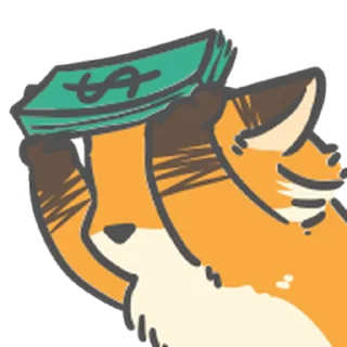 ⭐ emoji 兔子多多狐狸亂亂的財源滾滾新年 @moe_sticker_bot Telegram sticker 11 of 40