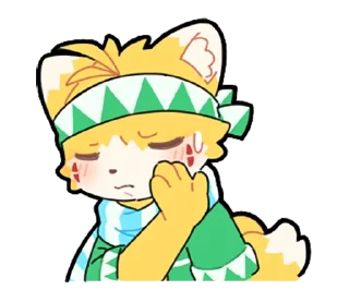 😅 emoji Pail The Fox 小狐狸培爾 Telegram sticker 3 of 73