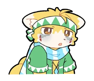 😨 emoji Pail The Fox 小狐狸培爾 Telegram sticker 11 of 73