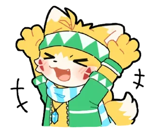 😆 emoji Pail The Fox 小狐狸培爾 Telegram sticker 2 of 73
