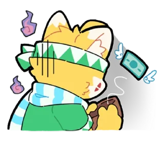 💸 emoji Pail The Fox 小狐狸培爾 Telegram sticker 14 of 73