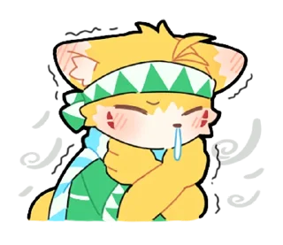 🥶 emoji Pail The Fox 小狐狸培爾 Telegram sticker 17 of 73