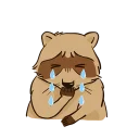 😢 emoji newraccoon Telegram sticker 9 of 18