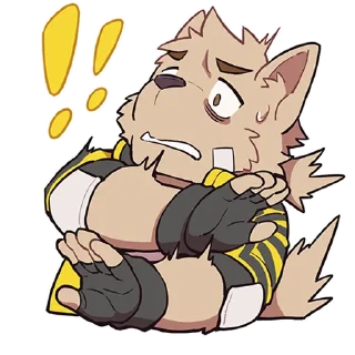 😣 emoji Unofficial DogxBloods Telegram sticker 7 of 12