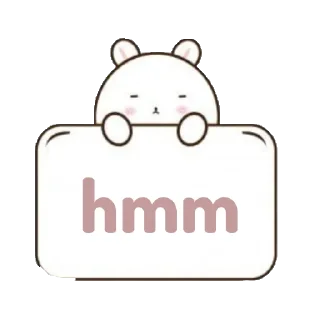 😪 emoji Kelinci talk - @mlleritsu Telegram sticker 17 of 27