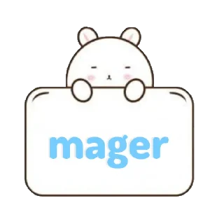 😔 emoji Kelinci talk - @mlleritsu Telegram sticker 7 of 27