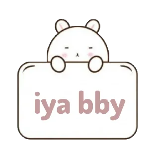 🥰 emoji Kelinci talk - @mlleritsu Telegram sticker 18 of 27