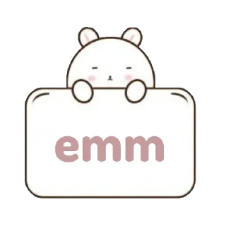 😐 emoji Kelinci talk - @mlleritsu Telegram sticker 16 of 27