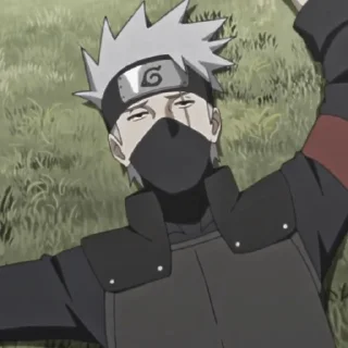 🍃 emoji ㅤ“ ゃ Kakashi  ៸៸ @bentohomies 𖢷 Telegram sticker 14 of 55