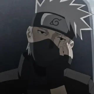 🍃 emoji ㅤ“ ゃ Kakashi  ៸៸ @bentohomies 𖢷 Telegram sticker 10 of 55