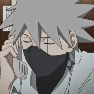 🍃 emoji ㅤ“ ゃ Kakashi  ៸៸ @bentohomies 𖢷 Telegram sticker 24 of 55