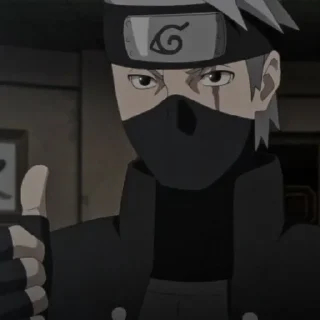 🍃 emoji ㅤ“ ゃ Kakashi  ៸៸ @bentohomies 𖢷 Telegram sticker 16 of 55