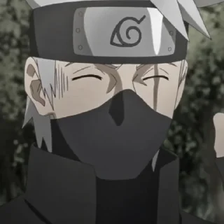🍃 emoji ㅤ“ ゃ Kakashi  ៸៸ @bentohomies 𖢷 Telegram sticker 8 of 55