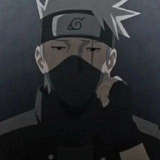 🍃 emoji ㅤ“ ゃ Kakashi  ៸៸ @bentohomies 𖢷 Telegram sticker 9 of 55