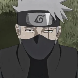 🍃 emoji ㅤ“ ゃ Kakashi  ៸៸ @bentohomies 𖢷 Telegram sticker 12 of 55