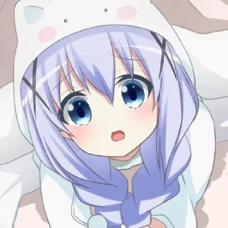 Sticker from Chino Kafuu • @AnimeCrunch_Stickers