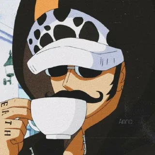 😎 emoji trafalgar d Water law Telegram sticker 19 of 20