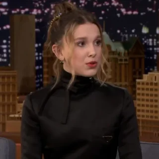 🪕 emoji ˑ ִ ֗ ¡ Millie Bobby brown ᵎ ˖࣪ @sweetymills ₊˚･ Telegram sticker 23 of 40