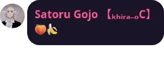 🍑 emoji Satoru Gojo's Pack (@Shinobu_robot) Telegram sticker 20 of 120