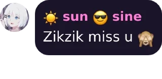 🤔 emoji ☀️ sun 😎 sine's sticker pack (@Mikasa_Ackr_bot) Telegram sticker 11 of 68
