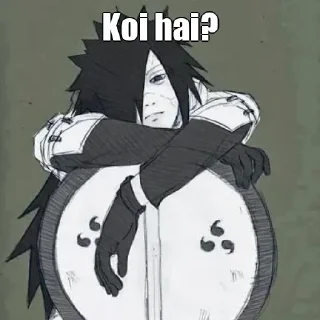 🤔 emoji Uchiha Madaras kang pack Telegram sticker 17 of 31