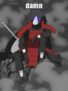 🤔 emoji Uchiha Madaras kang pack Telegram sticker 24 of 31