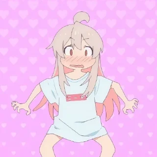 😧 emoji ╹Onimai▽ @Fushigur0_Megumi ╹ Telegram sticker 5 of 80