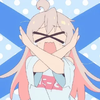 🙅 emoji ╹Onimai▽ @Fushigur0_Megumi ╹ Telegram sticker 6 of 80
