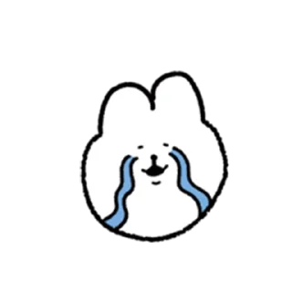 😌 emoji 토끼 Telegram sticker 10 of 16