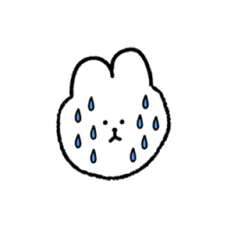 🥵 emoji 토끼 Telegram sticker 7 of 16
