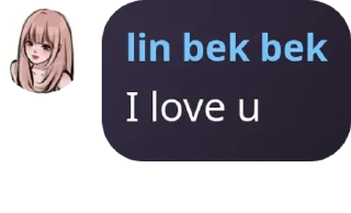 Sticker from Lin bek bek