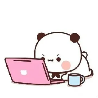 🍭 emoji Cute Panda :: @stikerpentol Telegram sticker 10 of 22
