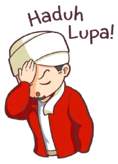 🤦‍♂️ emoji Aa Bim the Happy Moslem /@stickers4u2 Telegram sticker 16 of 40