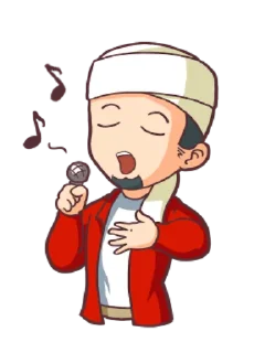 👨‍🎤 emoji Aa Bim the Happy Moslem /@stickers4u2 Telegram sticker 19 of 40