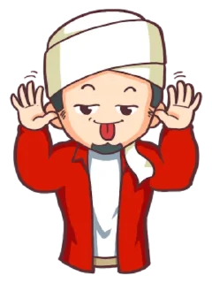 😛 emoji Aa Bim the Happy Moslem /@stickers4u2 Telegram sticker 17 of 40